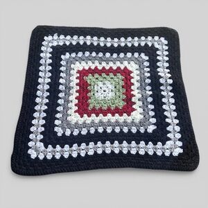 Vintage Stunning granny square handmade crochet small throw blanket cover
